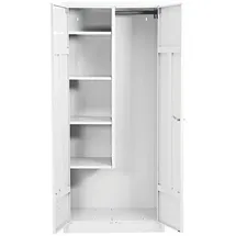 Gürkan Putzmittelschrank 80 x 50 x 180 cm Weiß