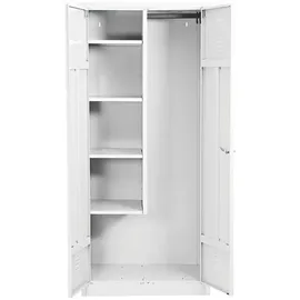 Gürkan Putzmittelschrank 80 x 50 x 180 cm Weiß