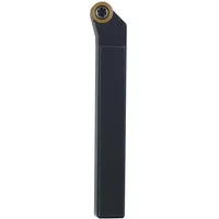 PROXXON Stahlhalter 8 x 8 x 60 mm abgewinkelt mit 2 runden Ø 6 mm Wendeplatten