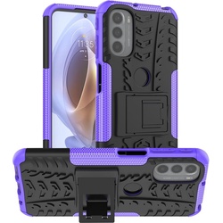 König Design Hülle Handy Schutz für Motorola Moto G31 / G41 Case Cover Bumper Etuis Halter (Motorola Moto G31, Motorola Moto G41), Smartphone Hülle, Violett