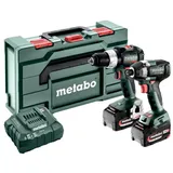 Metabo SBLTBL+SSDLT200BL -Akku-Schlagbohrschrauber, Akku-Schlagschrauber inkl. Akku, inkl. Ladegerät