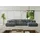 altdecor Wohnlandschaft, CLOUD-U-v1 405x185x90 Dunkelgrau Cord