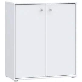 Forte Kommode Tempra 73,7 x 85,5 x 34,8 cm Weiß