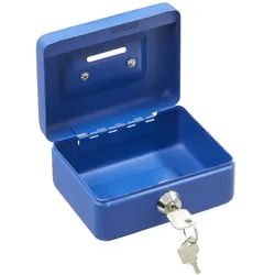 ARREGUI Elegant C9005 Geldkassette aus Stahl | Geldbox | 12,5 cm breit | Abschließbare Kasse mit Einwurfschlitz | Kleine Geldkassette mit Schlüssel