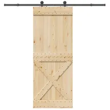 vidaXL Narvik rechts 90 x 210 cm Braun/Schwarz
