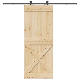 vidaXL Narvik rechts 90 x 210 cm Braun/Schwarz