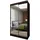 masseno Schwebetürenschrank BELLINA 120 x 216 x 61 cm Wenge/Rot