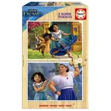 Educa Puzzle 2x50 Teile Holzpuzzle für Kinder ab 4 Jahren (19198)
