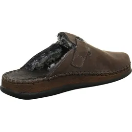 ROHDE Herren Pantoffel Hausschuh Leder Warmfutter Alassio 6790, Größe:47 EU, Farbe:Braun