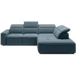 Ecksofa Colombo Stoff Blau Türkis