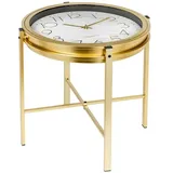 Home Styling Home&Styling Beistelltisch mit Uhr Golden