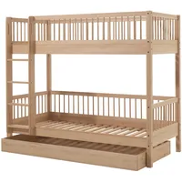 Vipack Etagenbett 90 x 200 cm Buche massiv lackiert natur