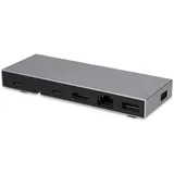 LMP Compact Dock 2-4K 6-Port USB-C Dock, ideal für MacBook Air/Pro M1/M2 - USB Hub, Grau