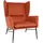 MCW Lounge-Sessel L62 Textil 73 x 96 x 82 cm Braun mit Rollen