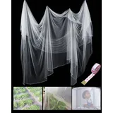 Zonon Moskitonetz Insektenschutznetz Feinmaschig Fliege Vogelnetz Barriere Netz Garten Gemüse Schutz Netz Meterware Vogelschutznetz Engmaschig Outdoor(1.6 m x 6 m, Weiß)