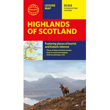 Philips Philip's Highlands of Scotland: Leisure and Tourist Map: Leisure and Tourist Map (Philip's Red Books)