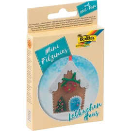 Folia Filznähset Mini Filzinies Lebkuchen Bastelset