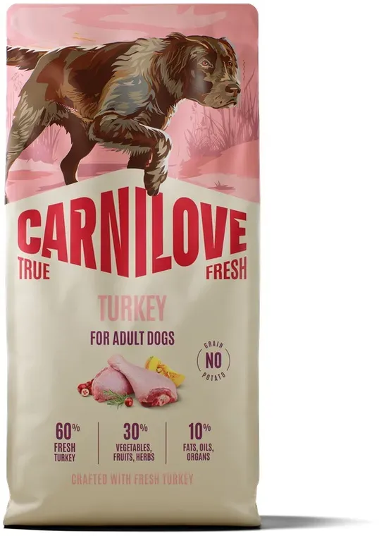 Carnilove True Fresh Dog Turkey für ausgewachsene Hunde 12kg