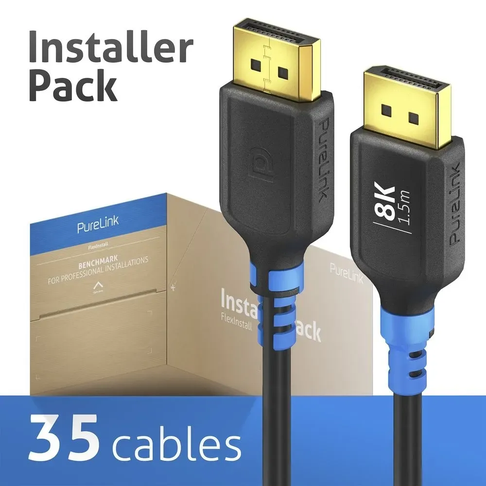 PureLink FlexInstall FI-DP100-015-PCK - DisplayPort 1.4 Kabel - 1,5 m - 8K 60Hz ...