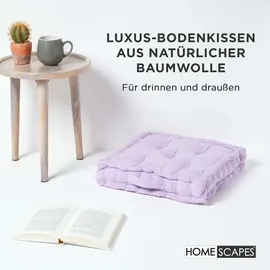 Homescapes Sitzkissen 40 x 40 cm Flieder