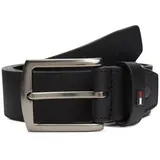 Tommy Hilfiger Herrengürtel Leder 3,5 cm schwarz 80
