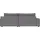 TRENDMANUFAKTUR Ecksofa TRENDMANUFAKTUR "Fordon, Schlafsofa mit Bettkasten, Couch in L-Form, Breite 250 cm", grau (anthrazit), B:250cm H:82cm T:167cm, 100% Polyester, Sofas, Ecksofa, in Struktur LUMOS, 3D-Effekt, anthrazit, Recamiere rechts
