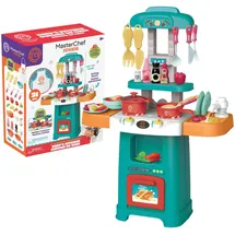 FAMOSA MasterChef Junior Elektronische Küche mit 31 Zubehörteilen, - Multicolor - One Size