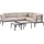 Beliani Rima III Loungeset grau/beige