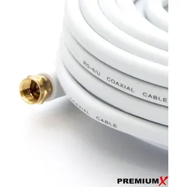Premium X SAT Antennenkabel 25 m Weiß