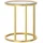 vidaXL Beistelltisch Golden und Transparent 45 cm Hartglas