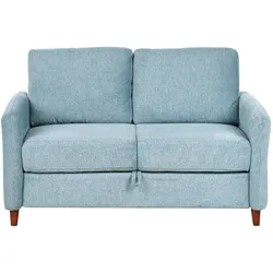 Sofa 2-Sitzer MARE Stoff Blau mit Stauraum