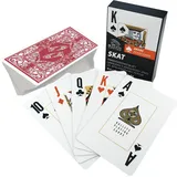 Bullets Playing Cards, Skat Kartendeck Senioren (Französisches Blatt), Plastik, 2 Eckzeichen, Jumbo Index, 57 x 88mm