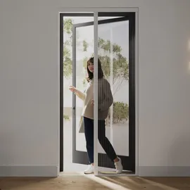 cocoon home concepts Insektenschutztür plissiert 96 x 239 cm Weiß