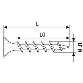 SPAX GIX-B Trompetenkopf 3,9 x 35 mm PH 2 Grobgewinde PHOSPHATIERT