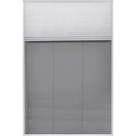 vidaXL Insektenschutz-Plissee für Fenster 80 x 120 cm Schwarz