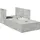 vidaXL Aufbewahrungsbettgestell 100 x 200 cm Grau