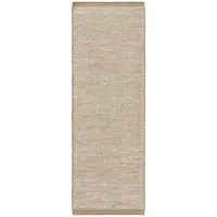 benuta pure Rocco Wollteppich 80 x 250 cm Grau/Taupe