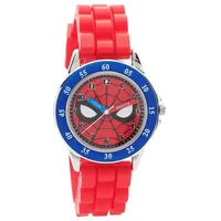 Disney Quarzuhr Disney Spiderman Time Teacher, (Set) rot