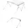Vevor Bimini Top Bootsabdeckung Sonnenverdeck 210-213 cm Polyester Hellgrau