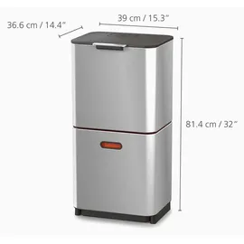 Joseph Joseph Totem Max 60 l edelstahl