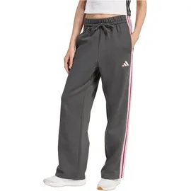 adidas Essentials 3-Streifen Open Hem Fleece Jogginghose Grau/Sporthose S