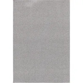 The CarPET Natal Moderner einfarbiger Teppich Wohnzimmer, für die Küche geeignet, Tufting, robuster Kurzflor mit Filz-Rücken, weich & schmutzabweisend, Grau, 160 x 230 cm