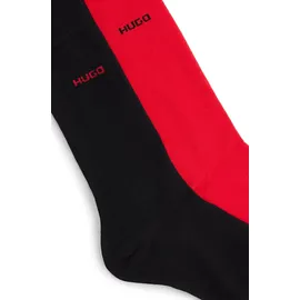 Hugo Herren Socken, mit Label-Detail im 2er-Pack, rot 43-46