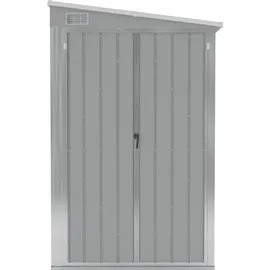 vidaXL Wand-Geräteschuppen 1,18 x 3,82 x 1,78 m grau