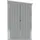 vidaXL Wand-Geräteschuppen 1,18 x 3,82 x 1,78 m grau