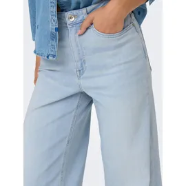 Only ONLMADISON BLUSH HW Wide DNM CRO495 NOOS Turquoise/Light Blue Bleached Denim XS(34)/34
