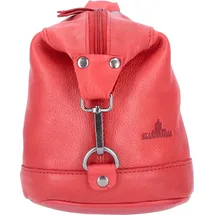 The Skandinavian Brand Mini Leder Rucksack rot