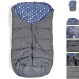 Cangaroo Fußsack Cuddle, für Kinderwagen Thermofleece wasserdicht Reißverschluss