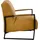 K+W Komfort & Wohnen Cocktailsessel K+W KOMFORT & WOHNEN, gelb (curcuma), B:62cm H:77cm T:83cm, Sessel, Cocktailsessel, mit bezogenen Armlehnen, Gestell in Metall schwarz Struktur