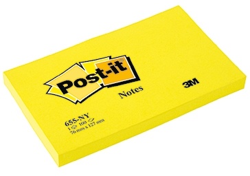 Post-it Haftnotiz 655N 127x76mm 100Blatt gelb